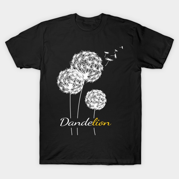 Flower beatiful Dandelion T-Shirt by MAU_Design